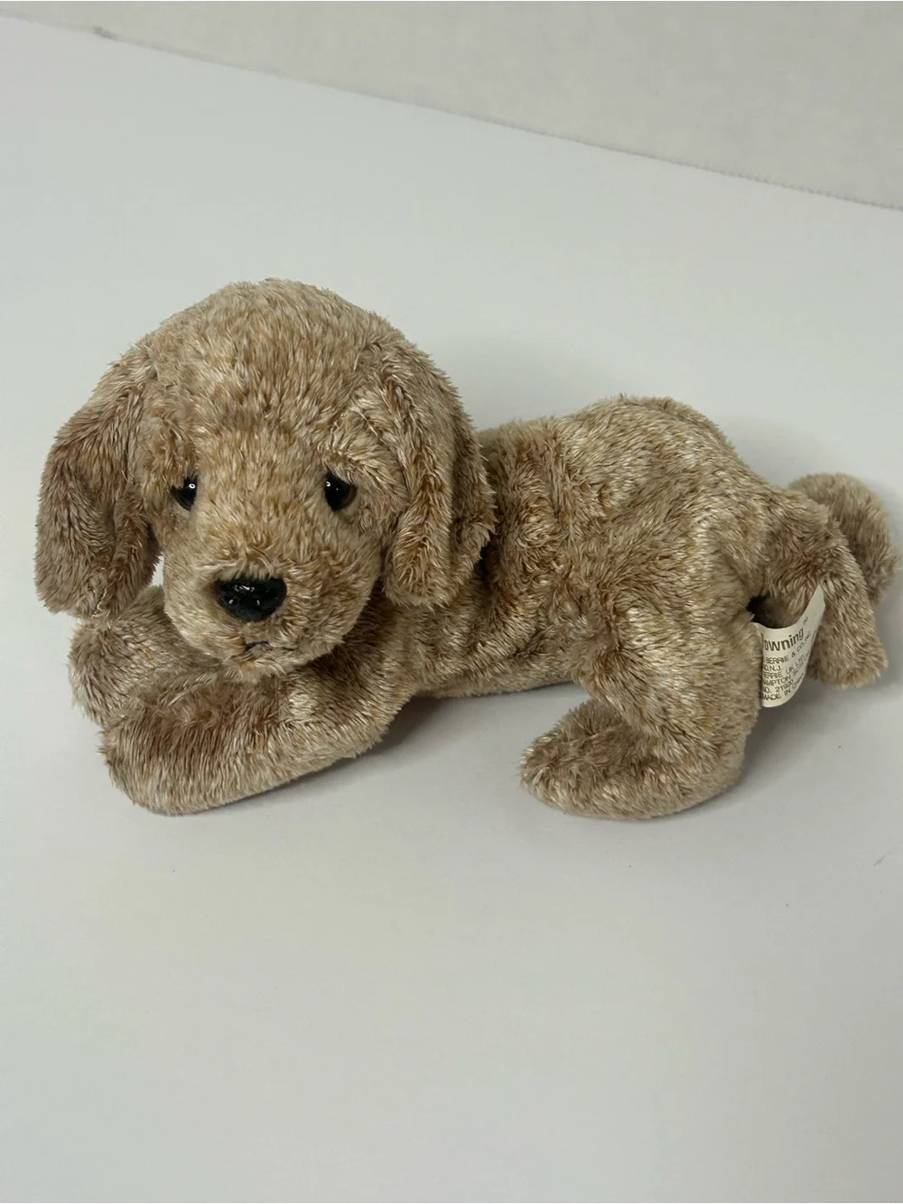 Russ Browning Pets Light Brown Puppy Dog 7” Plush Stuffed Animal Vintage  Good p